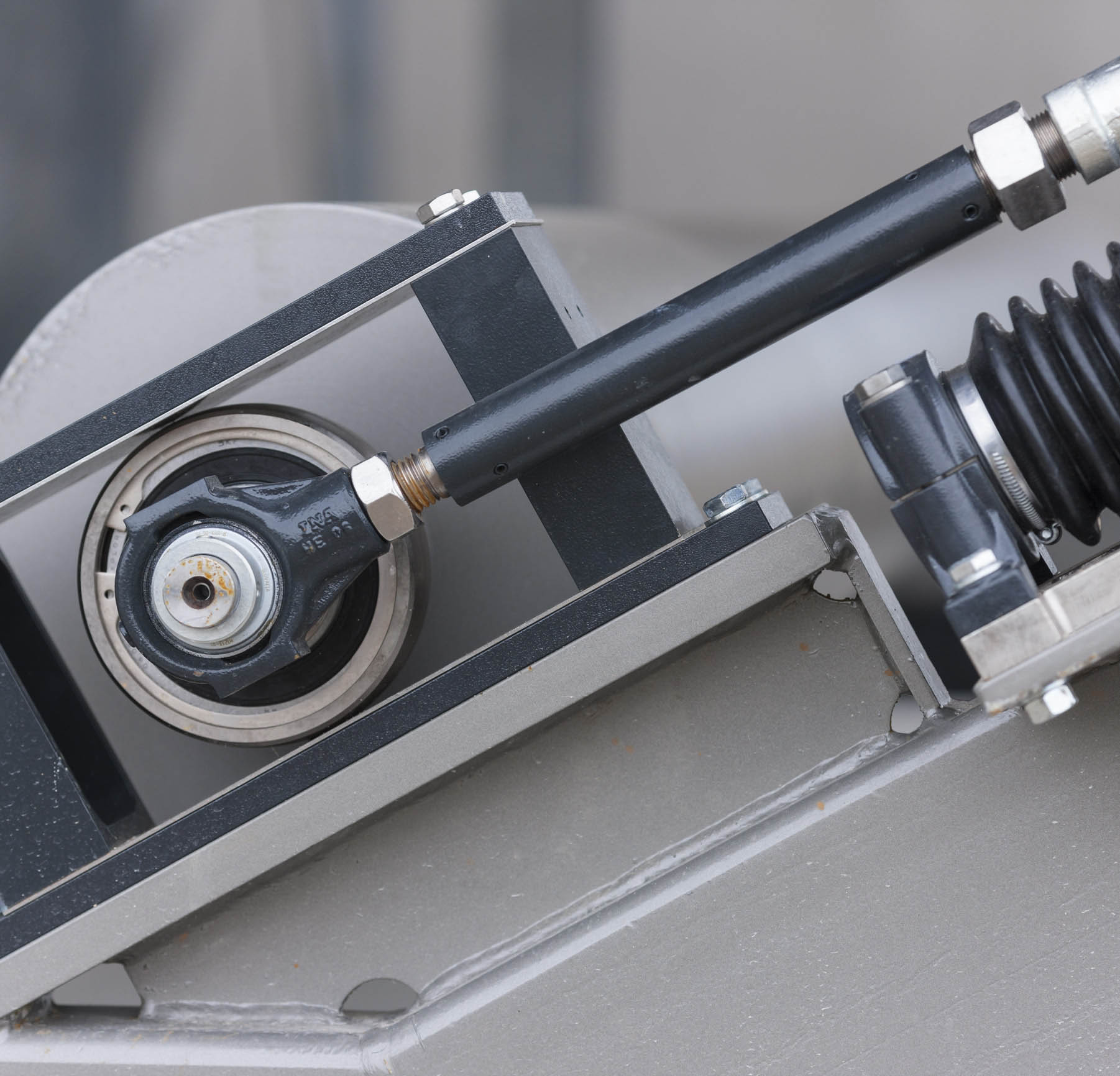 Conveyor technology detail of a pellet plant, Upper Austria